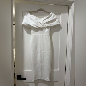 ASOS White Off-Shoulder Dress